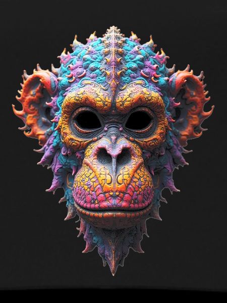 Ornate Chimp Mask