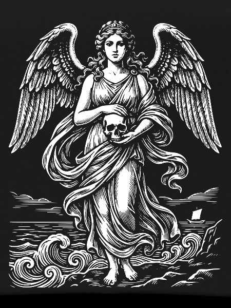 Seaborne Venus with Skull