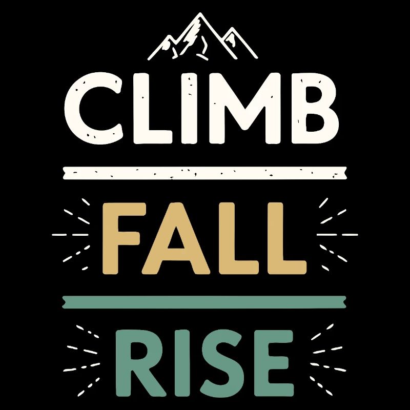Climbs Falls Raises Mountain