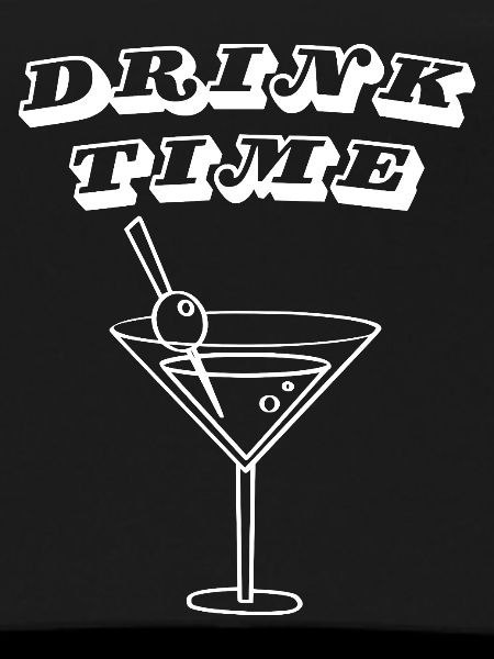 Trinkzeit – Retro-Cocktail-Martini-Glas