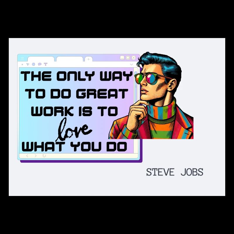 Aimez ce que vous faites – Retro Pop Art Design
