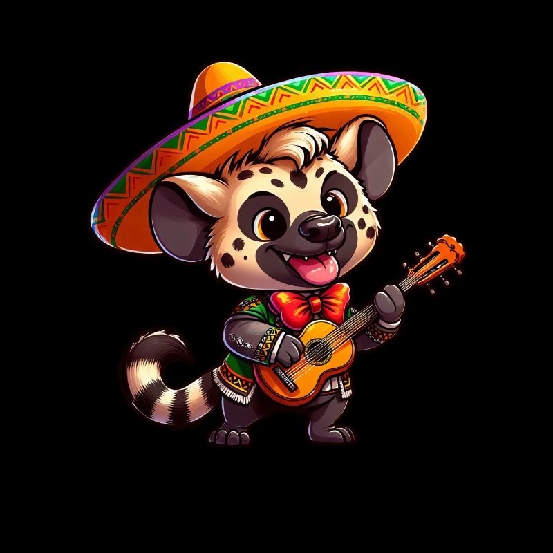 Cinco de Mayo Hyène Girafe Mariachi