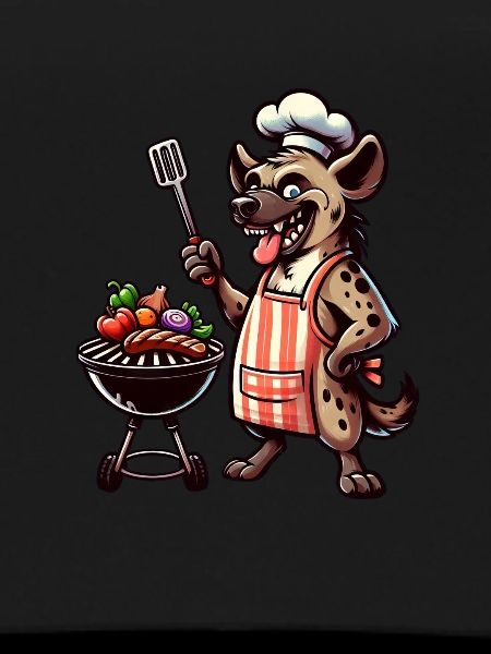 Sommer BBQ mit Chef-Hyäne