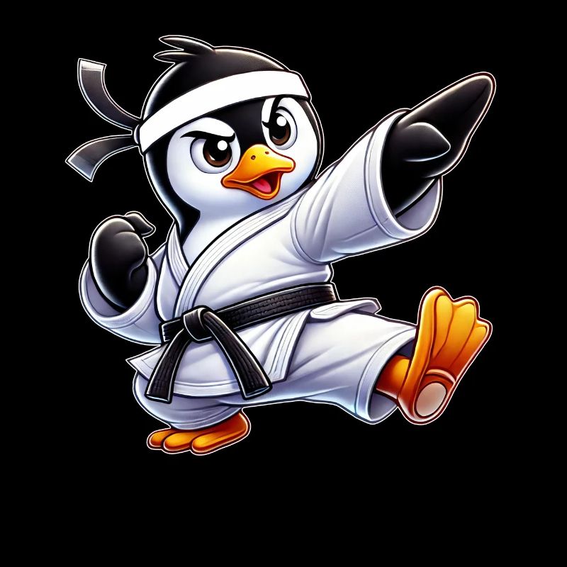 Pinguin Karate Kampfkunst Martial Arts Kampfsport