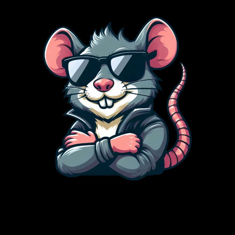 Cool Souris Lunettes De Soleil Coiffure Rat Élégant