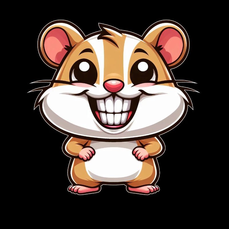 Mignon hamster cochon d’Inde bande dessinée drôle