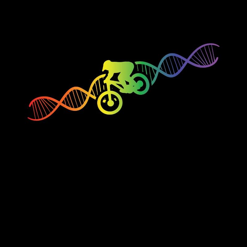 DNA Helix Rainbow Genetics VTT coloré