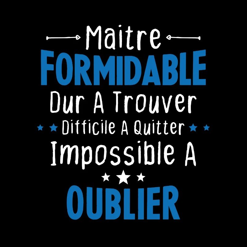 Maître Formidable Idée Cadeau Maître D'école