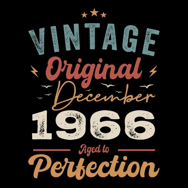 Anniversaire Vintage - Décembre 1966 - Idée cadeau