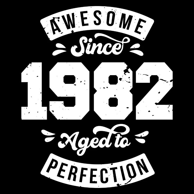 Millésime 1982 anniversaire - rétro 1982