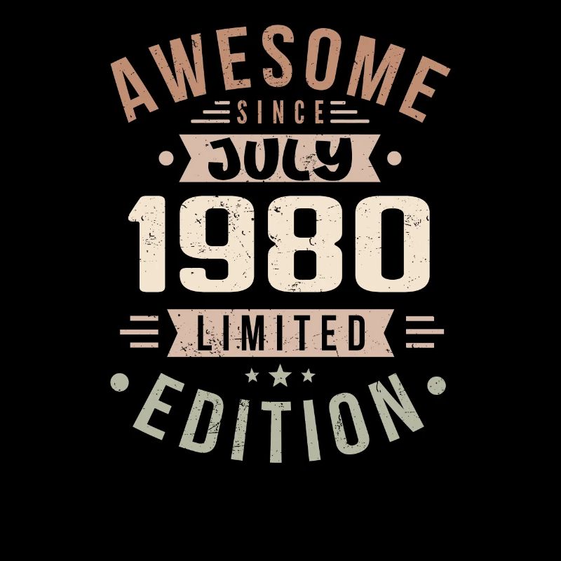 Juli 1980 Geburtstag Juli 1980 Geburtstagsgeschenk