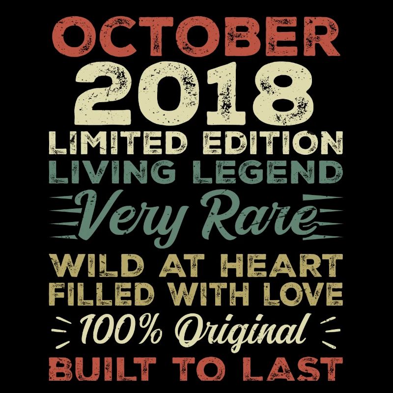 2018 October 2018 Birthday October 2018 Original
