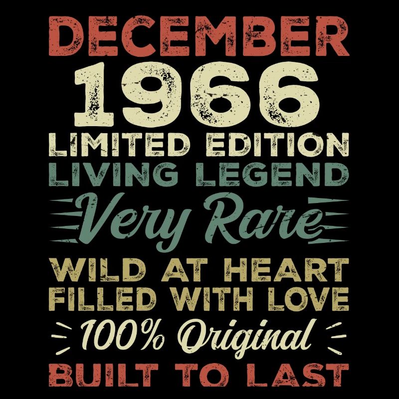 December 1966 - birthday December 1966 year
