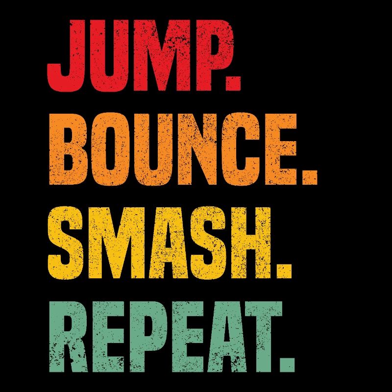 Jump Bounce Smash Repeat funny Bossaball