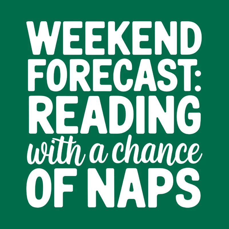 Wochenendvorhersage-Lesung mit der Möglichkeit eines Nickerchens