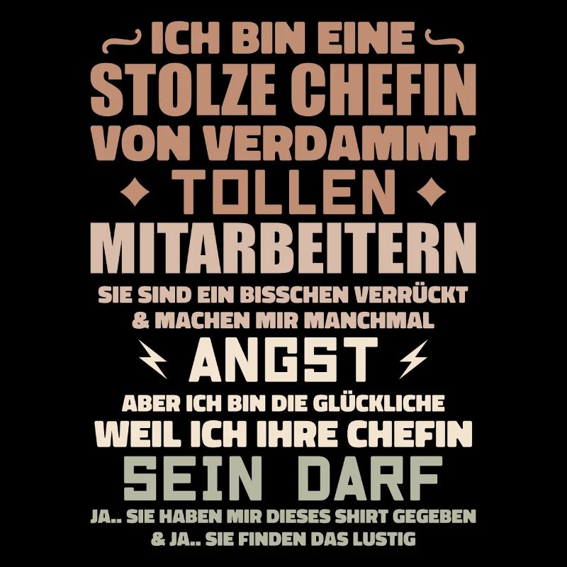 Stolze chefin von verdammt tollen mitarbeitern
