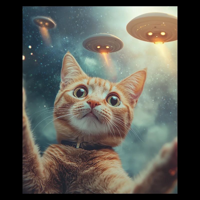 Cat Selfie UFO