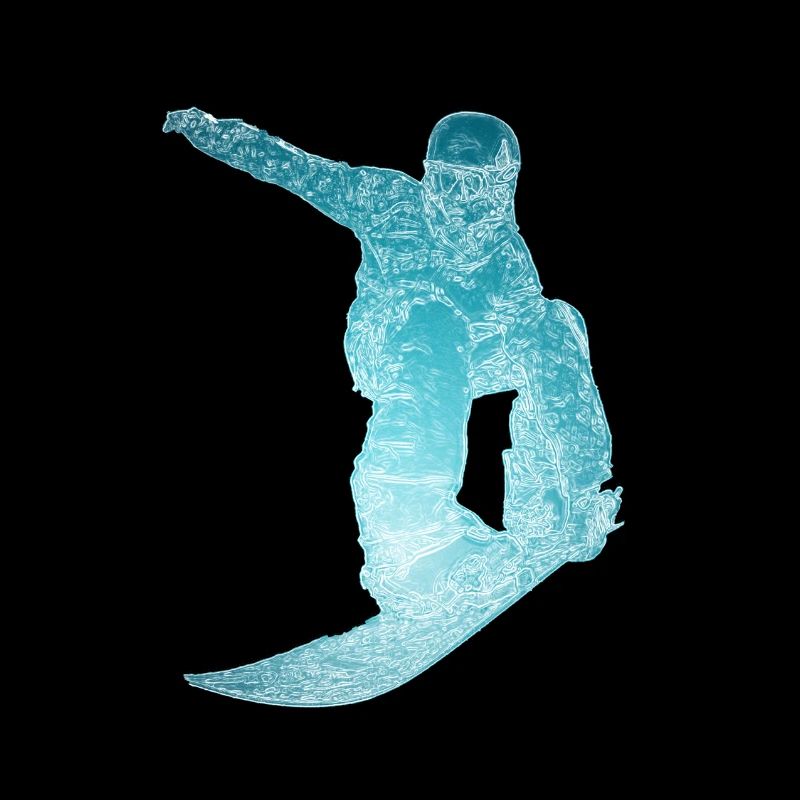 Eis Snowboarder