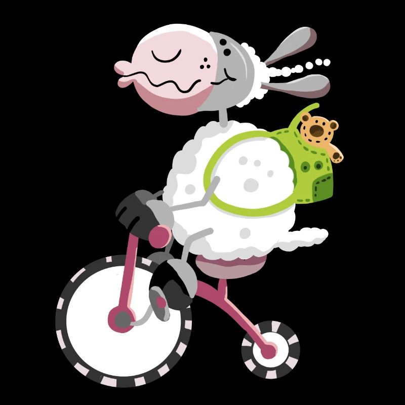 Mouton avec vélo