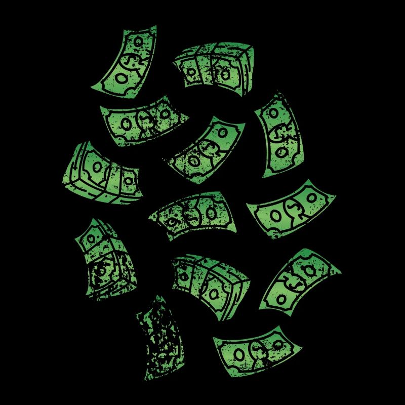 Dollar bill rain