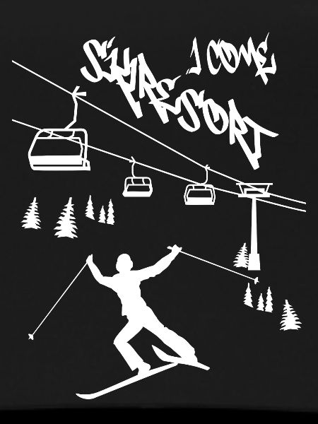 Skigebiet ich komme !