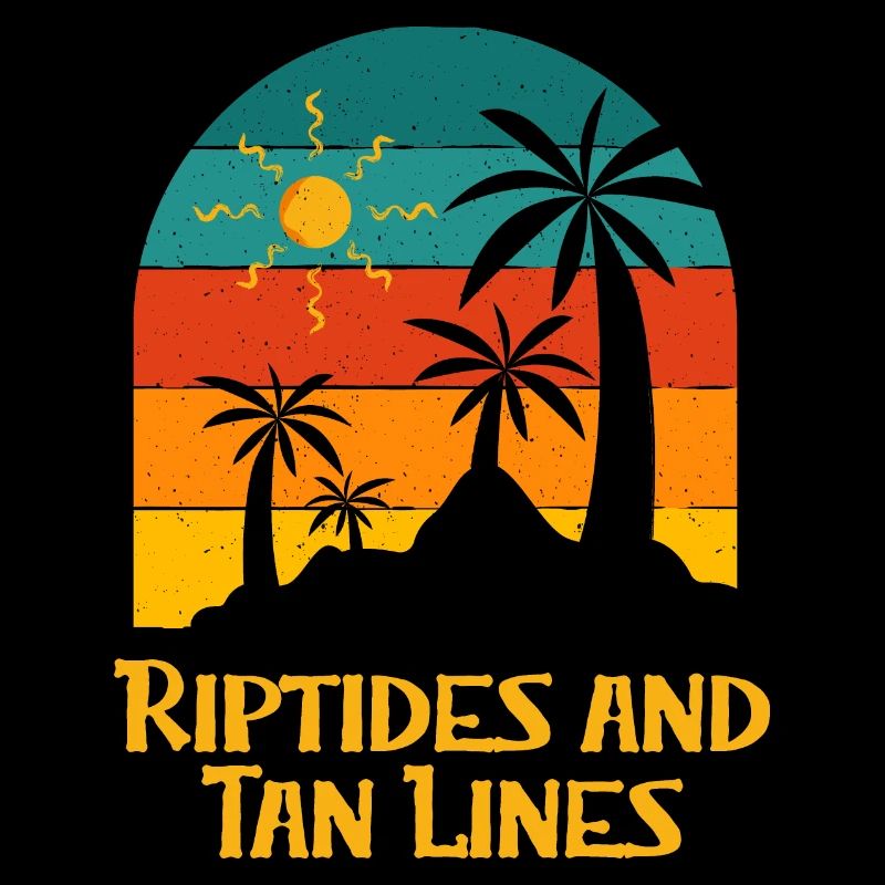 Riptides and Tan Lines Beach Sunbathing Ocean
