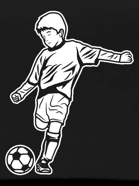 Soccer Boy Drawing