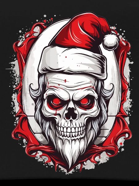 Skull Santa Claus