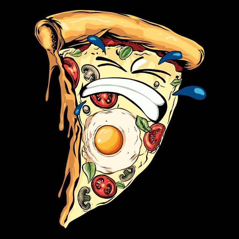 pizza hard humor soufrance difficult teeth drawing