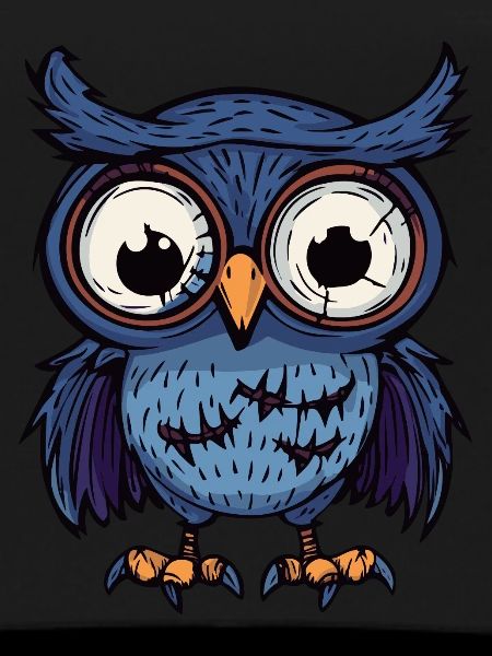 Eule Halloween Zombie