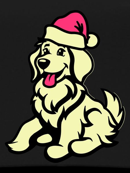Dog Comic Animal Christmas