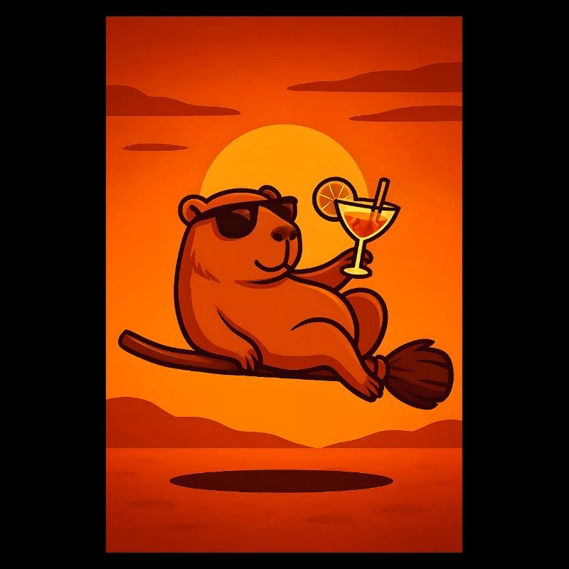 Cadeau d’été Capybara d’Halloween