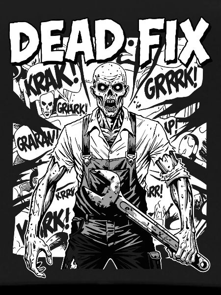 Zombie Mechanic Chainsaw Hero