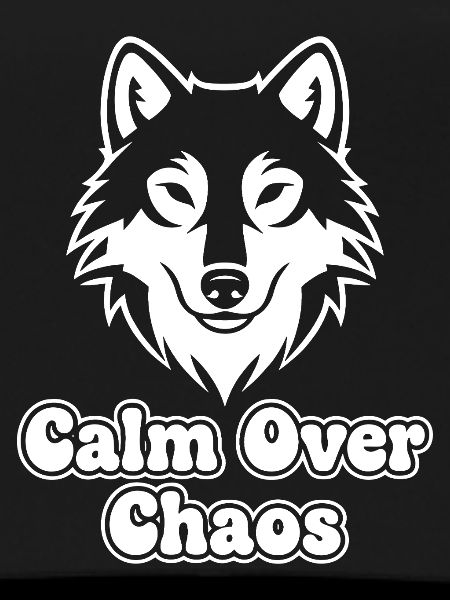 Calm Over Chaos Wolf