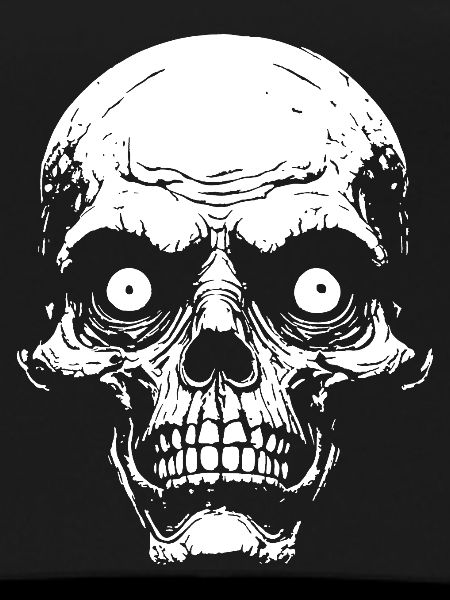 Psycho Schädelgrafik
