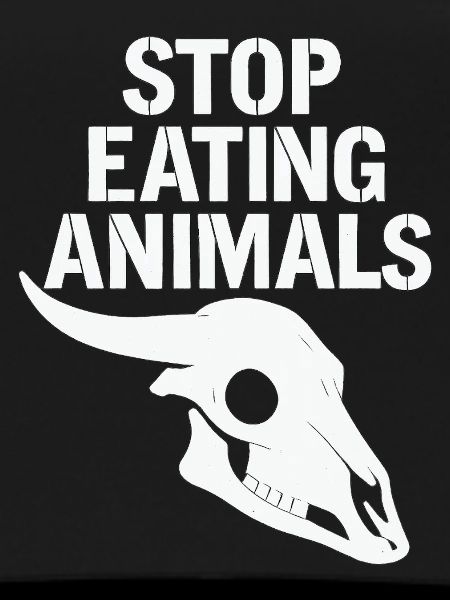 Stop Eating Animals Skull