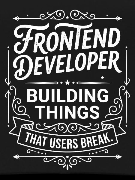 Frontend Entwickler baut Dinge