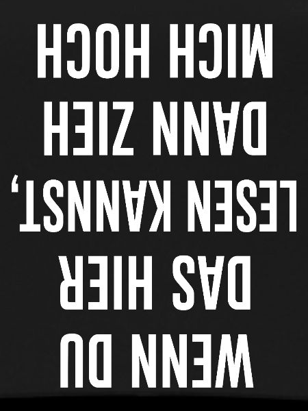 White Capital Letter Statement