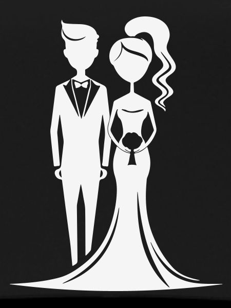 Hochzeitsduo Silhouette