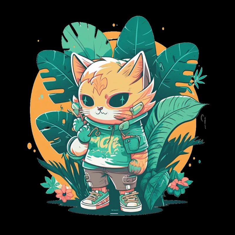 Mignon chat tropical 5