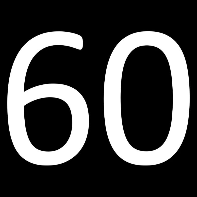 60e anniversaire 60e anniversaire 60 numéro 60 blanc