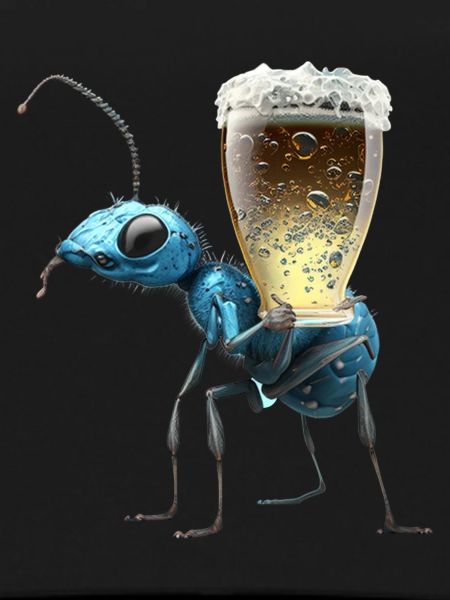 Ant carries beer