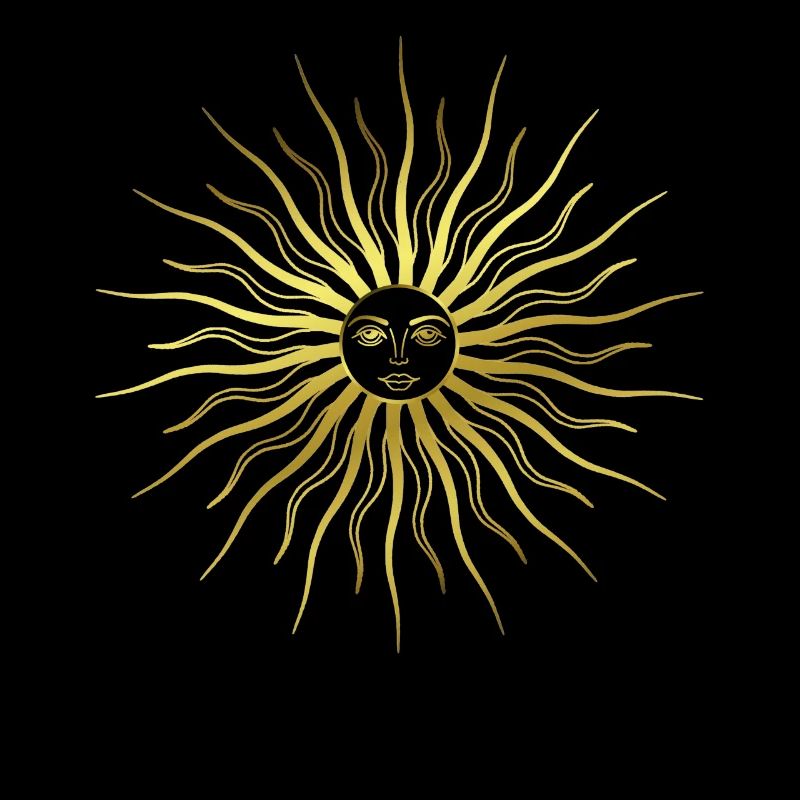 Sonne - Sonnenstrahlen - Sonnengesicht - Strahlen