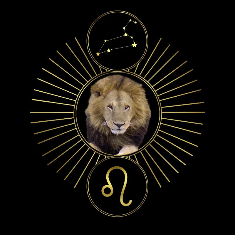 Grafik Löwe Sternzeichen Astrologie Sternbild