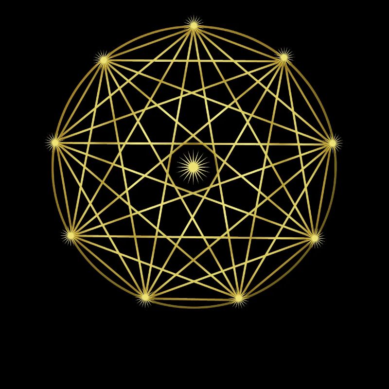 Graphic with stars - geometry - abstract design