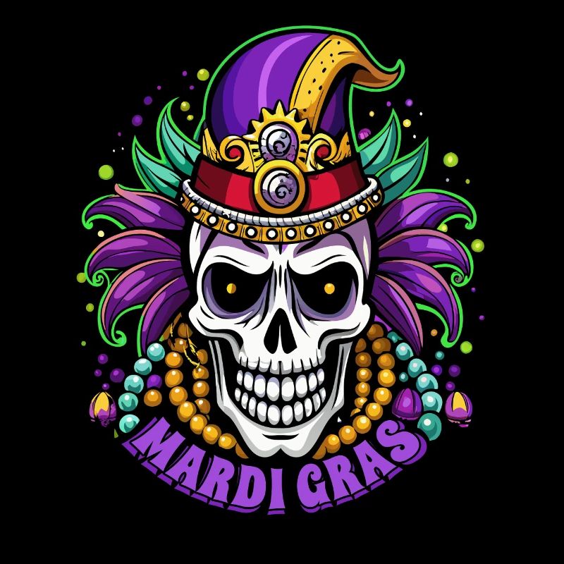 Mardi Gras - Carnival - Skull - Gift