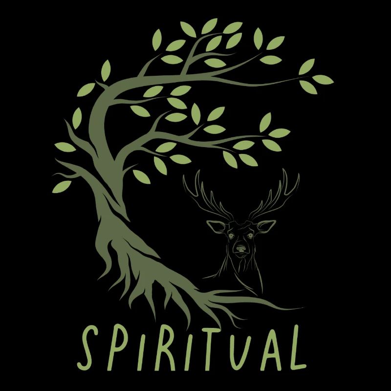 Baum des Lebens Elch Hirsch