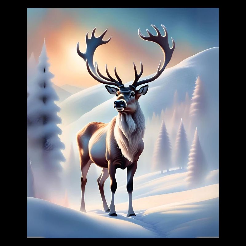 Winter reindeer