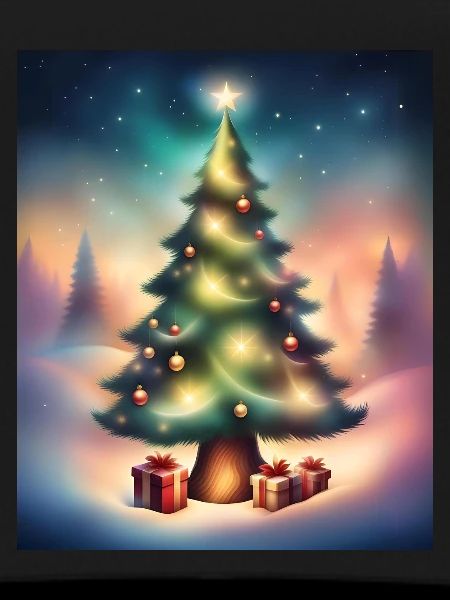 Christmas tree outside