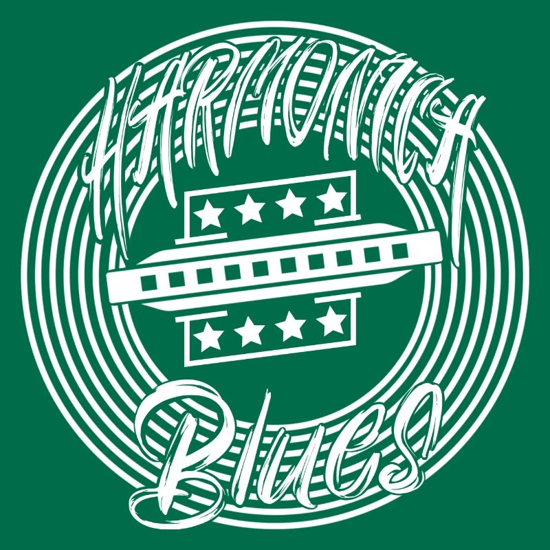 White blues harmonica for harmonica player